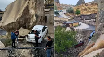 Nevşehir'in turistik Kapadokya bölgesi sele teslim oldu