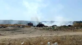 Kırklareli Babaeski'de çöplük yangını söndürüldü