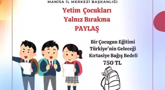 Türk Kızılay Manisa İl Merkezi, Yetim Çocuklar İçin Kırtasiye Malzemeleri Kampanyası Başlattı