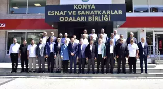 AK Parti Konya Heyeti Esnaf Odalarıyla Bir Araya Geldi