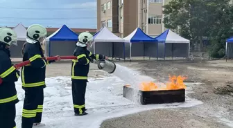 Erasmus+K152 YOU Gençlik Değişimleri kapsamında Burdur'a gelen öğrencilere yangın ve afetle mücadele eğitimi verildi