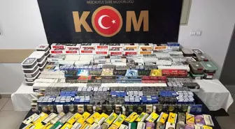 Kastamonu'da yapılan operasyonda kaçak tütün ve makaron ele geçirildi