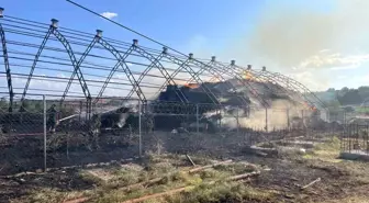 Tekirdağ'da Koyun Ağılında Yangın Çıktı