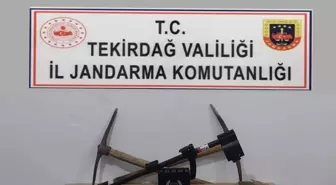 Tekirdağ'da Kaçak Kazı Yapan 3 Kişi Suçüstü Yakalandı