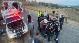 Adıyaman'da beton mikseri devrildi, 1 kişi yaralandı