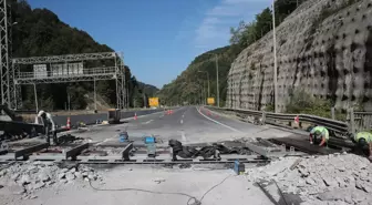 Bolu Dağı Tüneli İstanbul İstikametinde Uzatma Çalışmaları Devam Ediyor