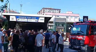 Pendik'te Marmaray İstasyonunda Yangın Çıktı