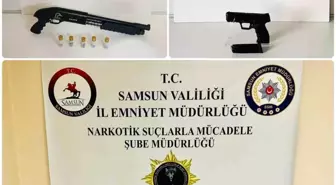 Samsun'da Uyuşturucu ve Ruhsatsız Tabanca Ele Geçti, 1 Kişi Gözaltına Alındı