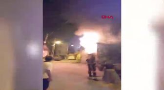 Çocukların attığı torpil ile çıkan yangın Amasya'da söndürüldü