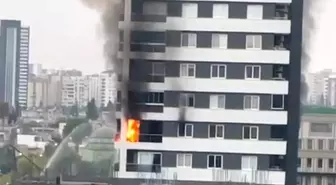 Adana'da lüks bir apartmanda çıkan yangın korkuttu