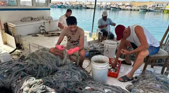 Mersin'de Balıkçılar Yeni Av Sezonuna Hazırlanıyor