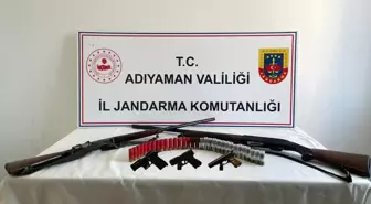 Adıyaman'da şüpheli şahısların evlerinde silahlar ele geçirildi