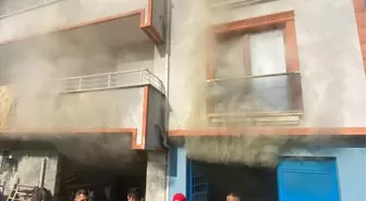 Sinop'un Türkeli ilçesinde samanlık yangını