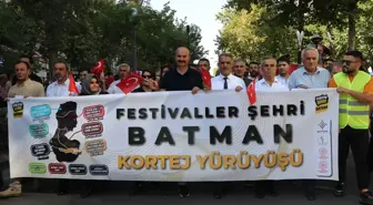 Batman'da Festivallerin Tanıtımı İçin Kortej Yürüyüşü Düzenlendi