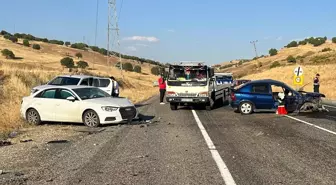 Diyarbakır'ın Çermik ilçesinde zincirleme trafik kazası: 4 yaralı