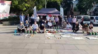 Tekirdağ Çorlu'da Gazze İnsanlık Çadırı Kuruldu