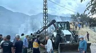 Erzurum'un Tortum ilçesinde yangın çıktı