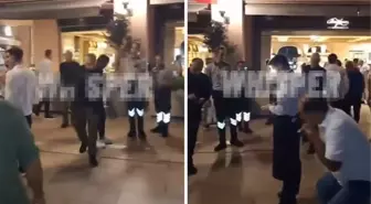 Galataport'ta ortalık karıştı! Garsonlarla tartışan müşteri, silahına davrandı