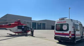 Şanlıurfa'da dünyaya gelen 3 günlük bebek ambulans helikopterle Konya'ya sevk edildi