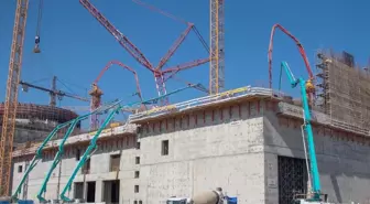 Akkuyu Nükleer Güç Santrali'nde Türbin Tesisinin Temeli Tamamlandı
