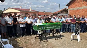 Çanakkale'de trafik kazasında hayatını kaybeden motosiklet sürücüsü toprağa verildi