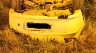 Hatay'da dereye uçan otomobilin sürücüsü hafif şekilde yaralandı