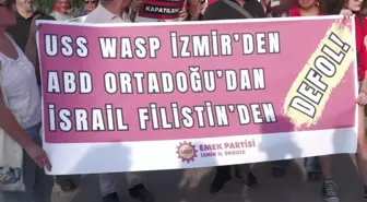 Emek Partisi İzmir'de USS Wasp Gemisine Karşı Protesto Düzenledi