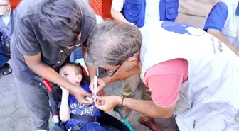 Gazze'de Çocuk Felci Aşısı Kampanyası Devam Ediyor