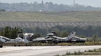 Hezarfen Havaalanı'nda Eğitim Uçağı Pistten Çıktı