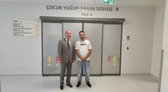 MHP Milletvekili Mehmet Taytak, yaralanan çocuğu ziyaret etti