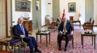 TBMM Başkanı Numan Kurtulmuş, YÖK Başkanı Erol Özvar'ı Kabul Etti