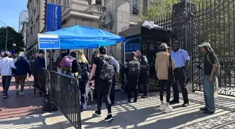Columbia Üniversitesi'nde İsrail Protestoları Güvenlik Önlemleriyle Başladı