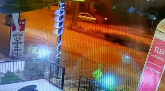 Adana'ya izne gelen uzman çavuşun hayatını kaybettiği trafik kazası güvenlik kamerasına yansıdı