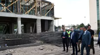 Vali Mustafa Çiftçi, Erzurum Bölge Adliye Mahkemesi Ek Binası'nda İncelemelerde Bulundu