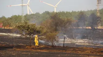 Çanakkale'de Tarım Arazisinde Yangın Kontrol Altına Alındı