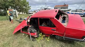 Sinop'ta Fiat Tofaş Otomobil Takla Attı: Sürücü Ağır Yaralandı