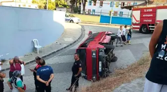 Aydın'ın Koçarlı ilçesinde kamyonet devrildi, bir kişi yaralandı