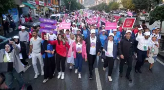 Muş'ta Uluslararası Onkoloji Günleri'nde Kansere Dikkat Çeken Yürüyüş