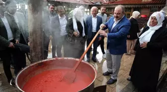 AK Parti Milletvekili Mustafa Varank, Saitabat Köy Kadınları Yardımlaşma Derneği'ni ziyaret etti