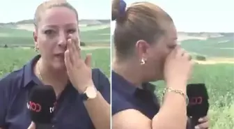Narin'in acı haberi sonrası 19 gündür olay yerinde olan muhabir gözyaşlarına hakim olamadı