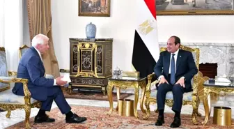 AB Dış İlişkiler ve Güvenlik Politikası Yüksek Temsilcisi Josep Borrell, Mısır Cumhurbaşkanı Abdulfettah es-Sisi ile Gazze ateşkesi için görüştü