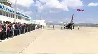 Isparta'da Şehit Jandarma Uzman Çavuş Orhan Burak Büyükçaylı'nın Naaşı Uğurlandı