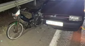Kaynarca'da otomobilin çarptığı motosikletli genç hayatını kaybetti
