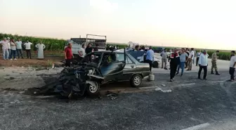 Mardin'de kafa kafaya çarpışan otomobillerde 9 kişi yaralandı, 1 çocuk hayatını kaybetti