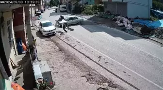 Ordu'da motosiklet ile otomobil çarpıştı: Motosiklet sürücüsü yaralandı