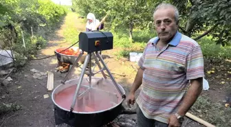 İnegöllü çiftçi, salça yaparken yaşanan kazaları önlemek için mekanizma geliştirdi