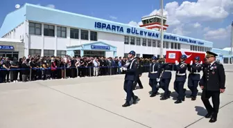 Tunceli'de Şehit Olan Jandarma Uzman Çavuş Orhan Burak Büyükçaylı'nın Cenazesi Isparta'ya Getirildi