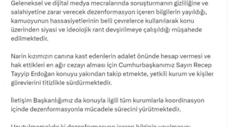 İletişim Başkanı Altun'dan Narin'in Katledilişi Soruşturmasına Dair Açıklama