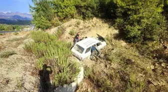 Antalya-Konya D-687 Karayolunda Şarampole Yuvarlanan Otomobilin Sürücüsü Hayatını Kaybetti