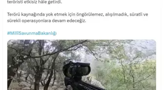 MSB, Irak ve Suriye'de PKK/YPG'li teröristleri etkisiz hale getirdi